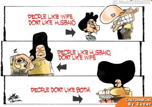 Salah 1 contoh lukisan Zunar yang dirampas. Sumber imej dari 