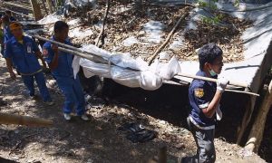 Penemuan kubur besar di Perlis yang diercayai milik orang Rohingya. Imej dari The Rakyat Post.