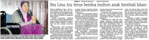 Kes murtad Lina Joy pernah menggemparkan Malaysia. Imej dari membelaislam.wordpress