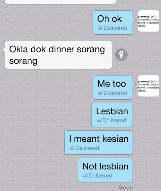 Kesian jadi lesbian.