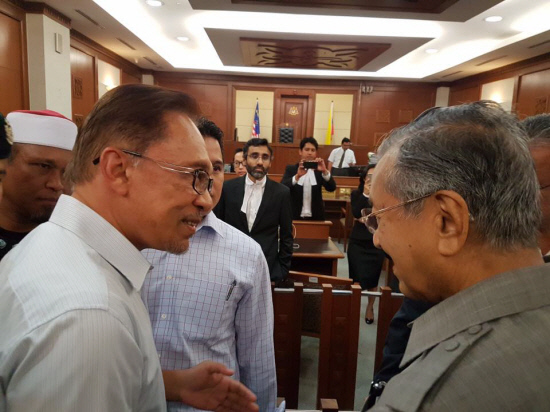 Image result for Gambar Anwar dan Mahathir