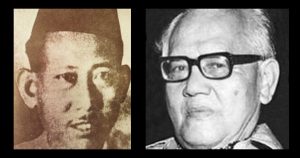 Dari kiri: Rahim Kajai dan Ishak Hj Muhamad (Pak Sako). Imej dari UKM & Goodreads.