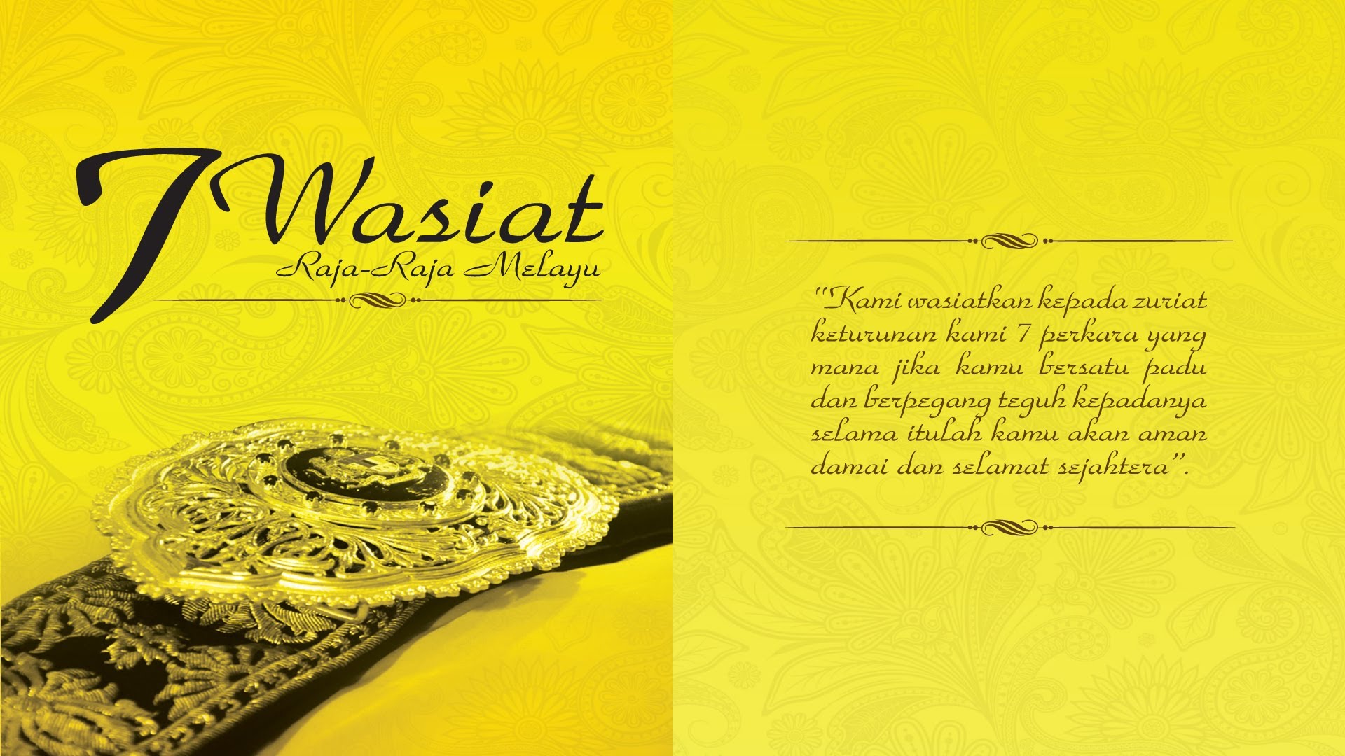 7 Wasiat Raja Raja Melayu – Benarkah Wujud Soscili