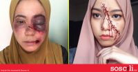 Jurusolek Malaysia ni gunakan stapler, kuku dan tanah liat untuk make up pelakon