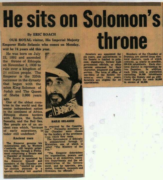 Maharaja Haile Selassie: Raja kepada rakyat Ethiopia 