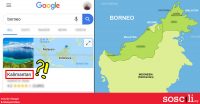 Indonesia minta Google tukar nama “Borneo” jadi “Kalimantan”?!