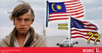 Luke Skywalker tersilap guna bendera Malaysia dengan Amerika Syarikat?!